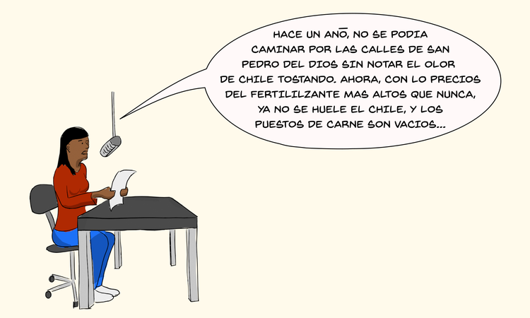 Haciendo reporte